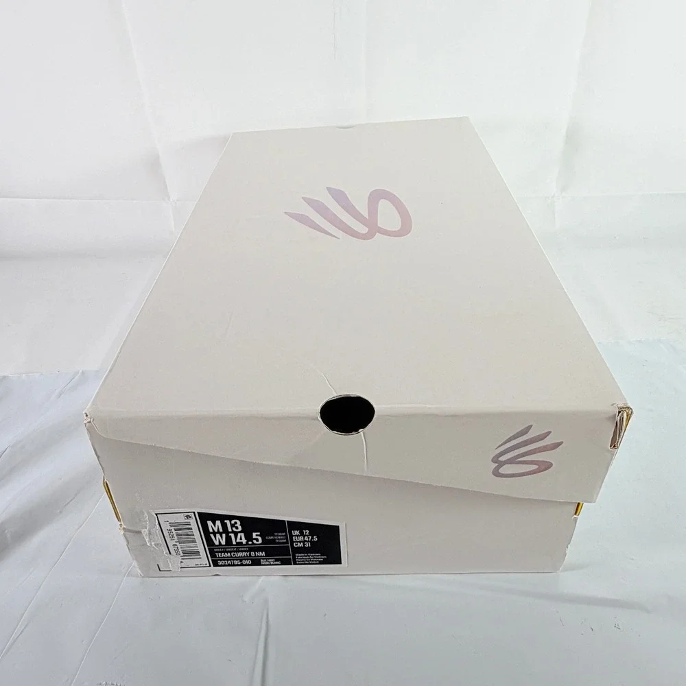 Under‎ Armour Team Curry 8 NM Black White Basketball Men 13 New Box